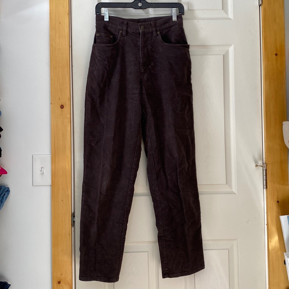 90s Ll bean suede like work pants